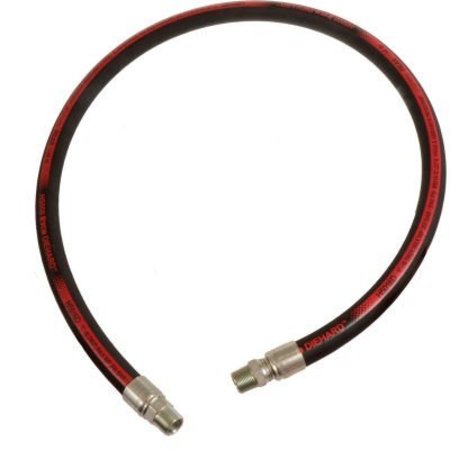 ALLIANCE HOSE & RUBBER CO Ryco Hydraulic Hose Assembly, 1 In. x 18 In. 5000 PSI, M+MS NPT, Isobaric Braid H5016D-018-70907090-1616